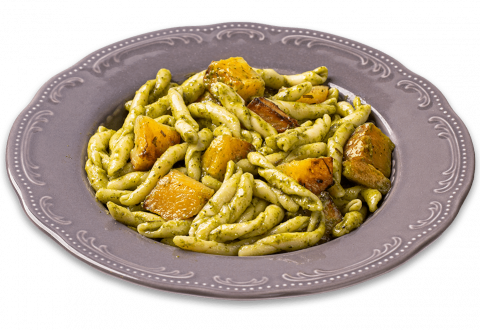 Strozzapreti pesto e patate