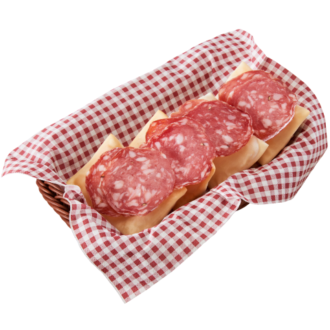 Gnocco 4 pezzi con salame